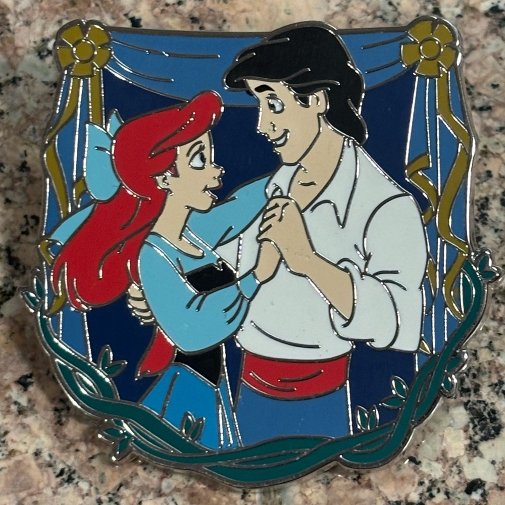 2023 The Little Mermaid Ariel & Eric Dancing Pin Blue Dress Happy Disney Pin